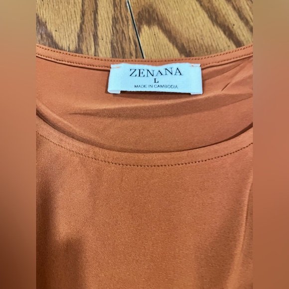 Zenana Burnt Orange Tank Top - Size Large - Picture 5 of 8